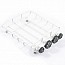 Fastrax Crawler Rounded Luggage Tray with 4 Light Set (White)