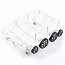 Fastrax Small Rounded Luggage Tray with 4 Light Set
