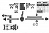 CORALLY CHASSIS BRACE KIT XTREME FIT ALL TC 1/8 MT CARS 1 SET