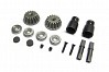 CARISMA M48S INPUT GEAR SHAFT SET (F/R)