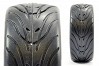 FASTRAX 1/10 STREET/TREAD TYRE CLASSIC BLACK/CHROME WHEEL