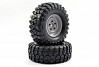 FASTRAX 1:10 CRAWLER SAWBLOCK 1.9 SCALE GREY WHEEL ø108MM TYRE (PAIR)