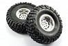 FASTRAX 1:10 CRAWLER GRANITE 2.2 SCALE WHEEL ø140MM TYRE (CHROME)(2)