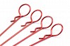 Fastrax Small Metallic Red Long Body Pin 1/10th (4)