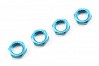 Fastrax 17mm X 1.0 Blue Serrated Wheel Nuts fits RC8 (4Pcs)