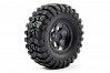 FTX OUTBACK PRE-MOUNTED 6HEX/TYRE (2) - BLACK