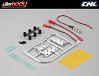 KILLERBODY NUMBER PLATE W/LED UNIT SET 1/10 TOURING CAR