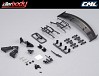 KILLERBODY 1/10 TC BASIC PLASTIC PARTS (BLACK FINISH)