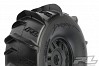 PROLINE DUMONT PADDLE TYRES ON BLACK WHEELS FOR ARRMA MOJAVE