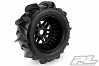 PROLINE DUMONT PADDLE TYRES ON BLACK WHEELS FOR ARRMA MOJAVE