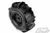 PROLINE DUMONT PADDLE TYRES ON BLACK WHEELS FOR ARRMA MOJAVE