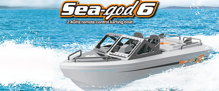 NEW! HENG LONG SEA-GOD 6 KARTING BRUSHLESS RTR BOAT