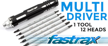 Fastrax Multi Driver Set 2xPH 2xSlot 8x Metric/Imperial Hex