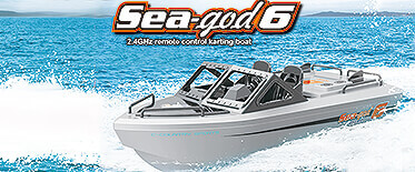 NEW! HENG LONG SEA-GOD 6 KARTING BRUSHLESS RTR BOAT