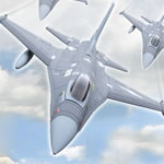 New - Famous Model F16 Fighting Falcon