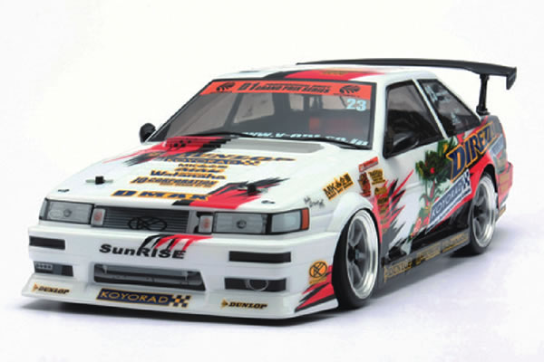 Yokomo SunRISE / Mercury AE86 LEVIN Clear Drift Body Set